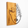 Wallity MA-281 Accesorio Decorativo de Pared en Nogal y Negro